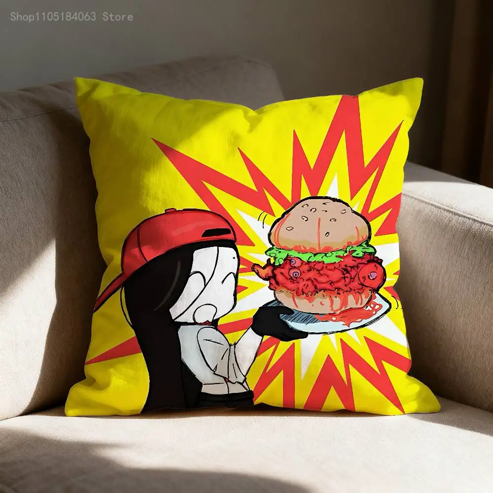 يي شي المغني اللحوم فتاة كيس وسادة ل أريكة ديكور سيارة مكتب غرفة الطباعة غطاء الوسادة الزينة والحامي