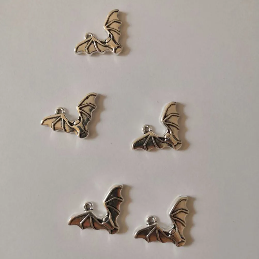 

70Pcs Bat Pendants Stainless Steel Shape Jewelry Charms DIY Necklace Accessories Pendents Gift for Mom