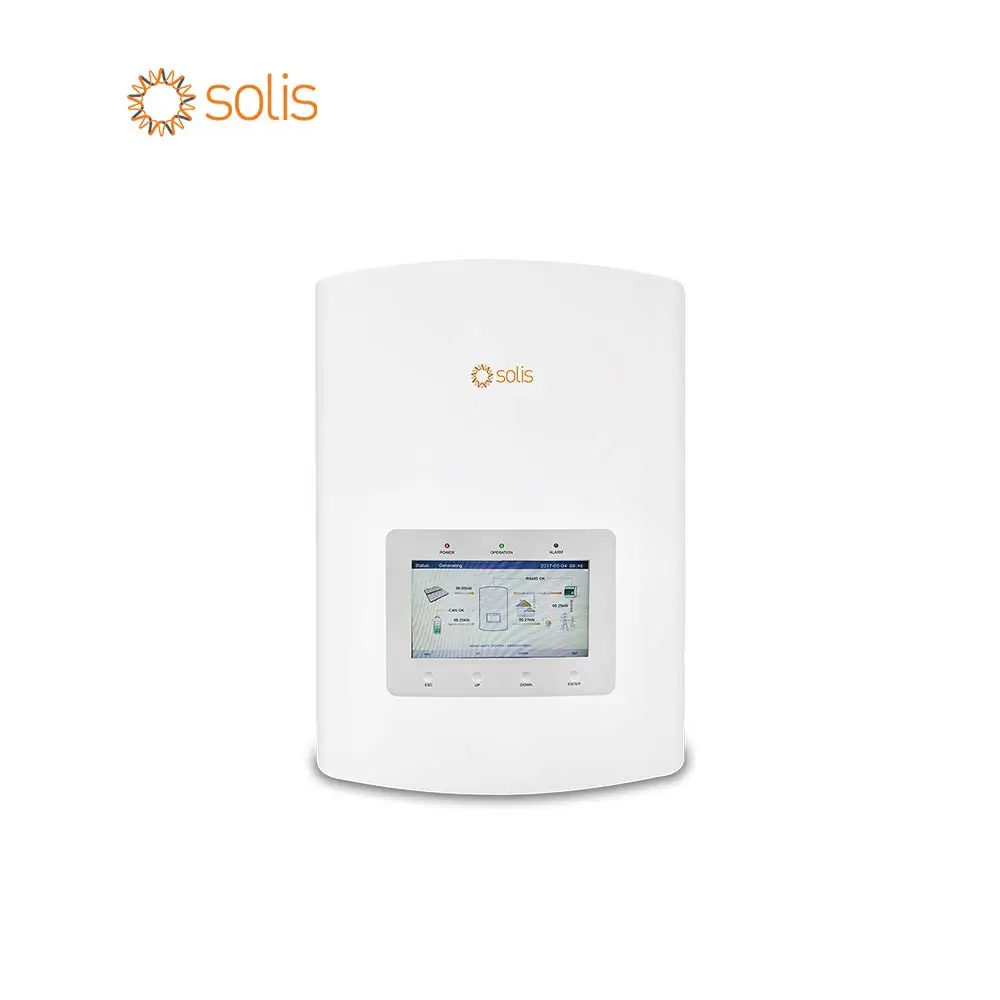 Hoge Efficiëntie Solis Pv Op Grid Zonne-Energie Inverter 3kw 5kw 6kw 230vac 5G Met Wifi Monitoring