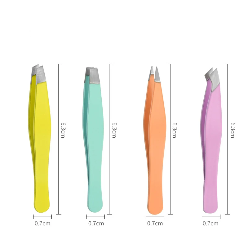 1PC 高精度眉毛ピンセット眉毛摘み取りピンセット脱毛ペンチつけまつげアプリケーターひげ除去ツール