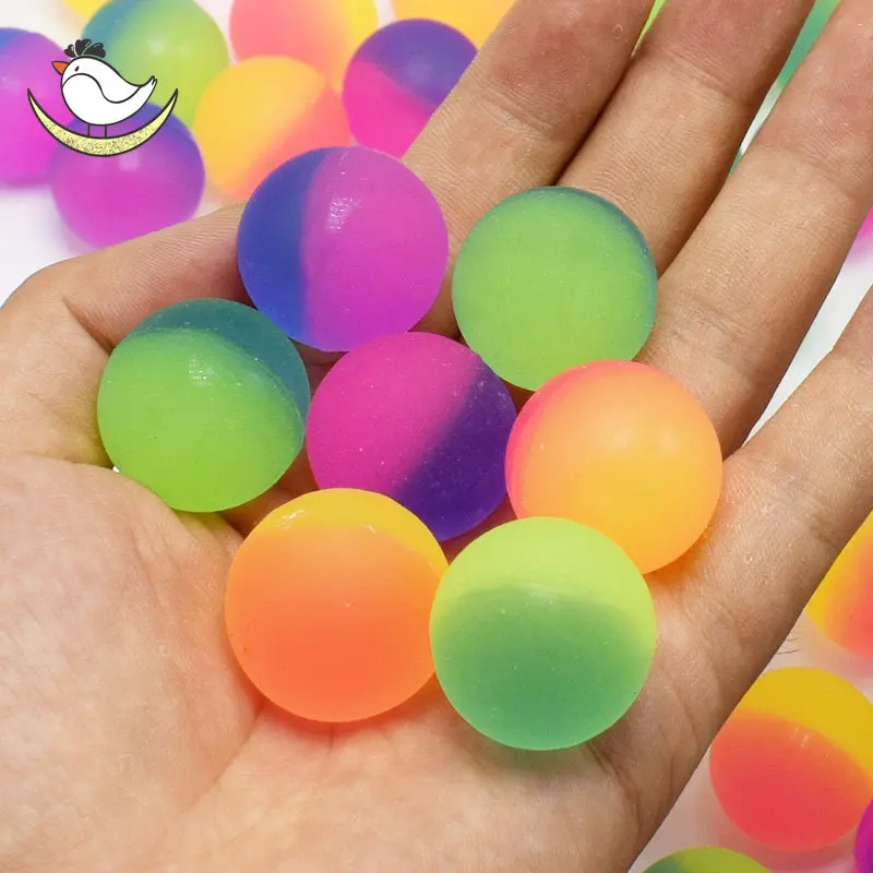 

20Pcs/Lot Bouncy Balls High Bouncy Two-Color Luminous Kids Toys and Hobbies Bouncing Ball Pit Balls Sensory Toy Children Jumping