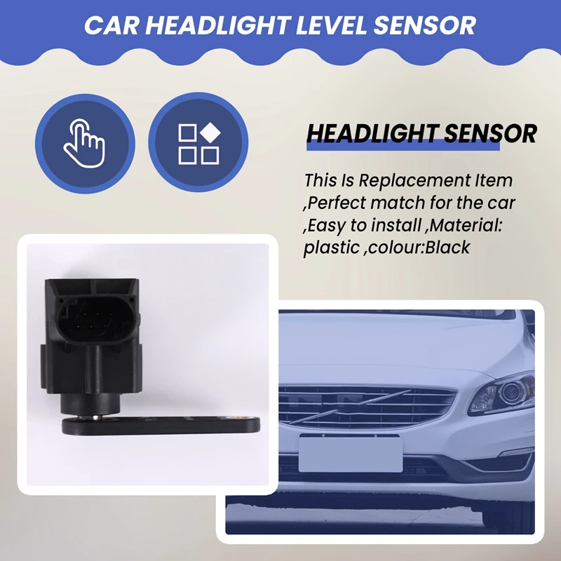 Sensor de nível do farol do carro para Volvo, sensor da altura do corpo, S60, S80, V70, Xc, 2001, 2002, 2003, 2004, 2005-2007, 8622446, 30645605, 30782822 3