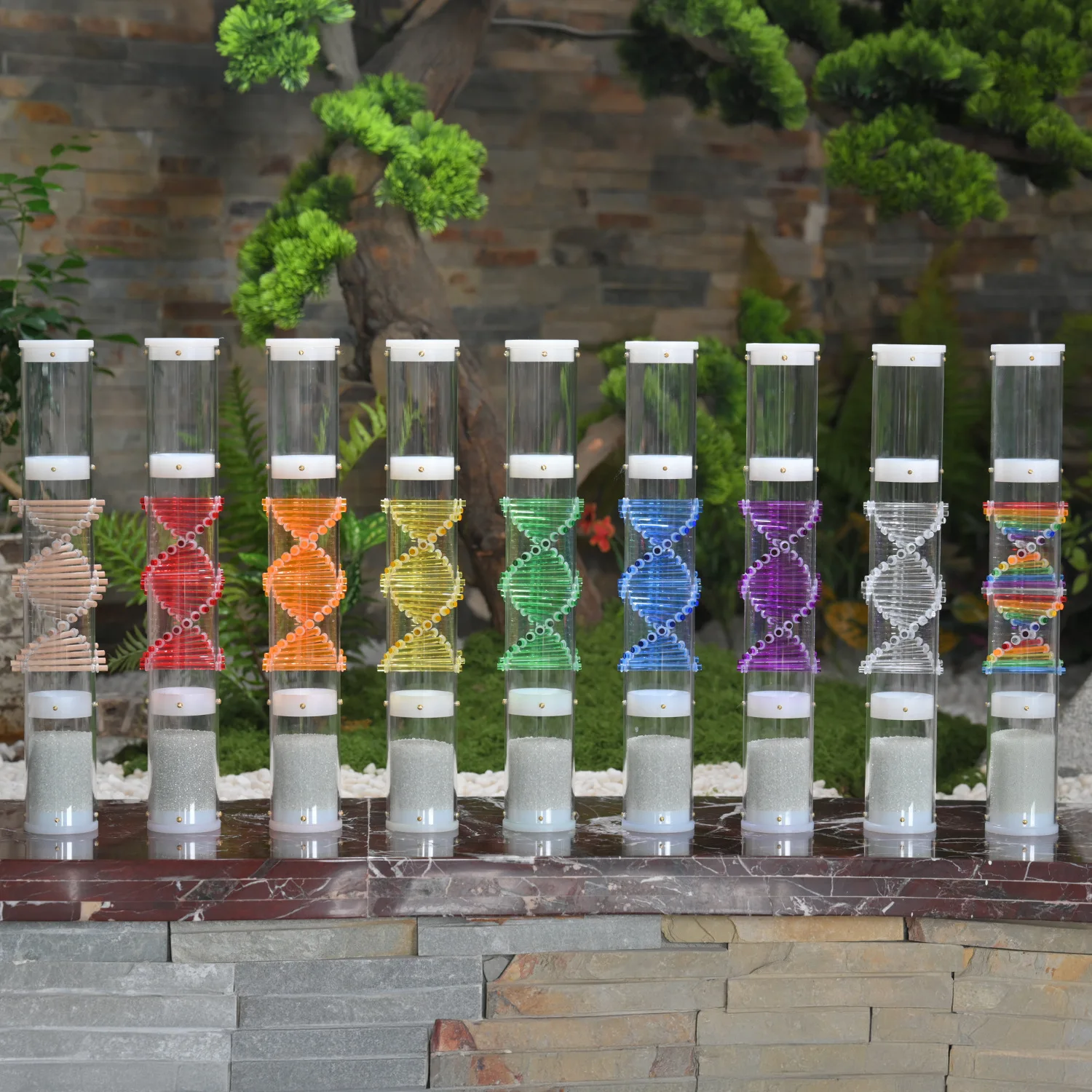 DNA Rotating Rain Rod Long Sustainance Ocean Wave Onomatopoeia Decompression Artifact Office Home Meditation Healing Instrument
