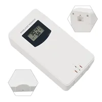 FanJu Weather Station Wireless Outdoor Sensor Indoor Transmitter  Wall Mount or Table Stand  60m Transmission Range  White