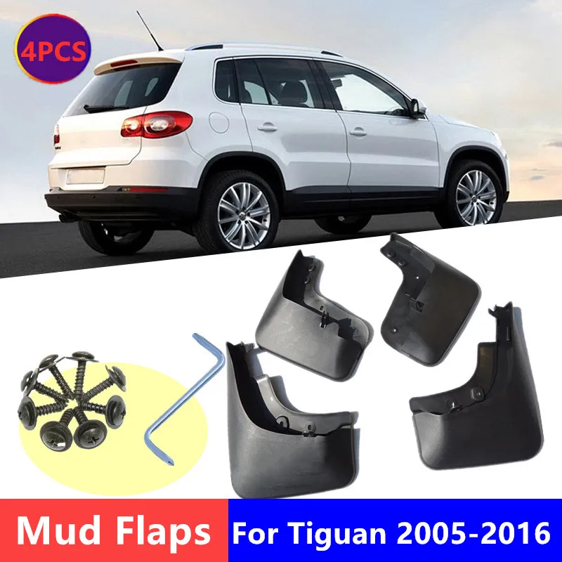 

4Pcs Mud Flaps For Volkswagen VW Tiguan 2005-2016 Front Rear Wheel Mudguard Car Fender Mud Guard Splash Flap Auto Accessories