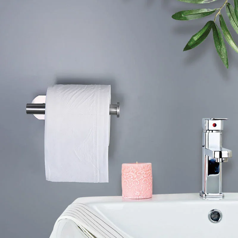 Stainless Steel Tissue Holder Nail-free Roll Paper Holder Strong Viscose Toilet Paper Holder No Trace