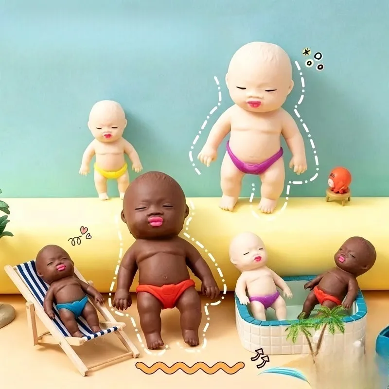 2026 Creative Poupée Natasha en TPR, petite poupée de poche à récupération lente, jouet de décompression Heiwa, jouet compressible et moelleux