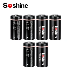 Soshine 3V CR123A Lithium Battery 3 Volt 1600mAh Batteries Non-Rechargeable Battery for Digital Camera Wireless Mouse Calculator