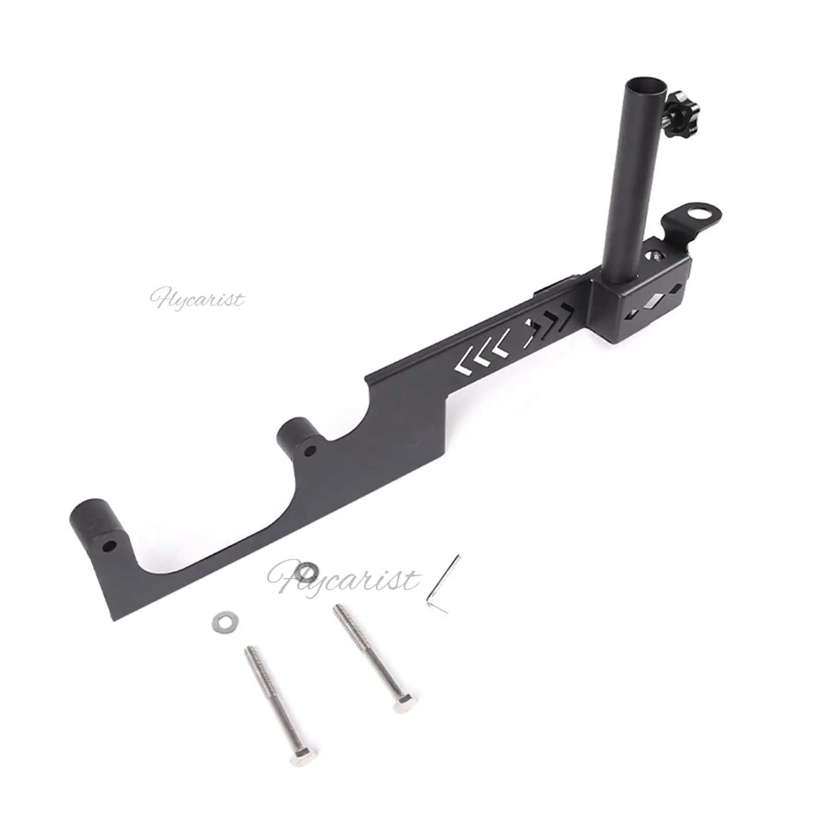 Tailgate Flagpole Antenna Bracket Black Alloy Set For Land Rover Defender 90 110 2020 2021 2022