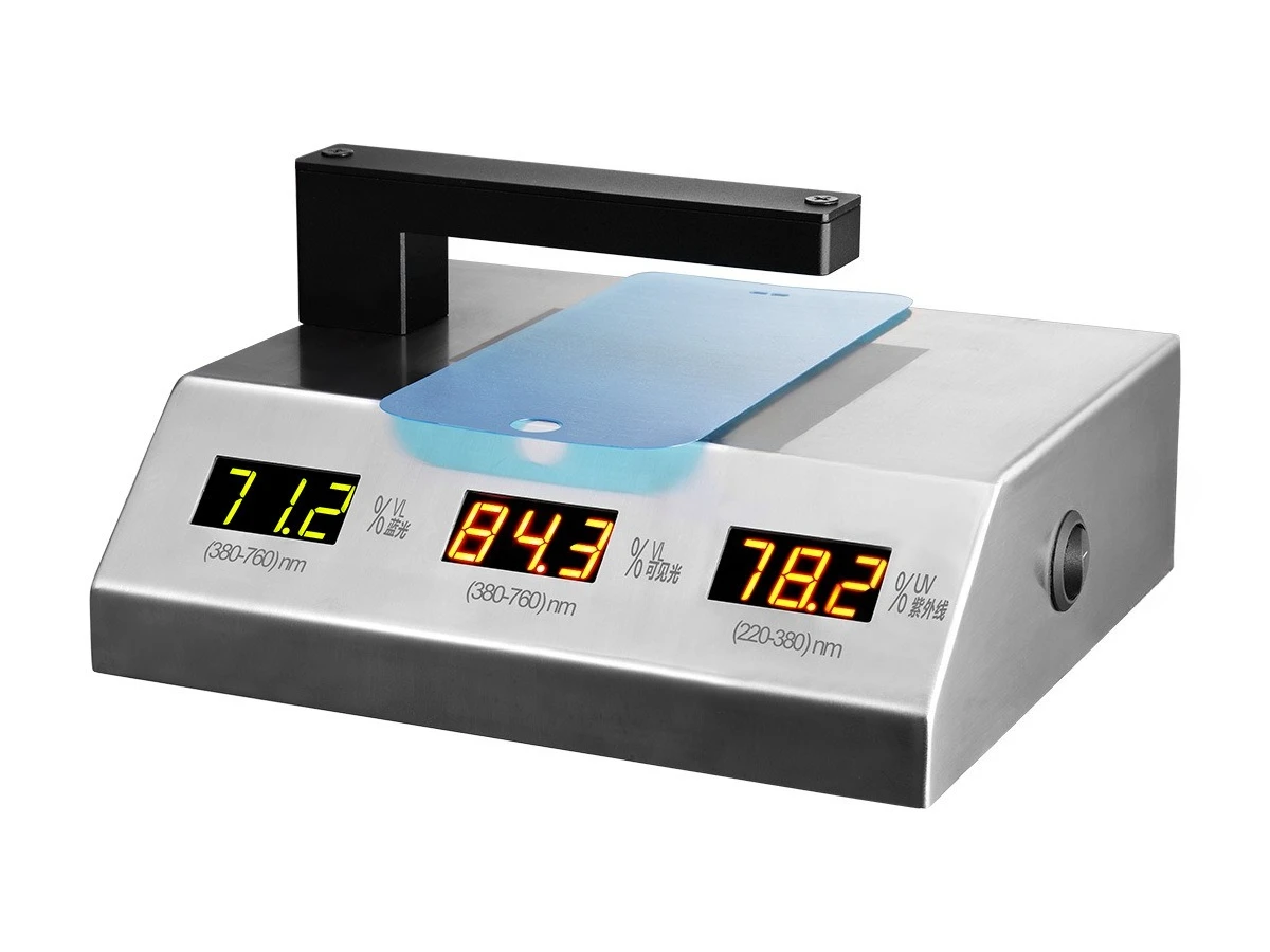 

Anti-UV400 tester, blue light transmittance tester, blue-violet light tester, glasses lens tester 852