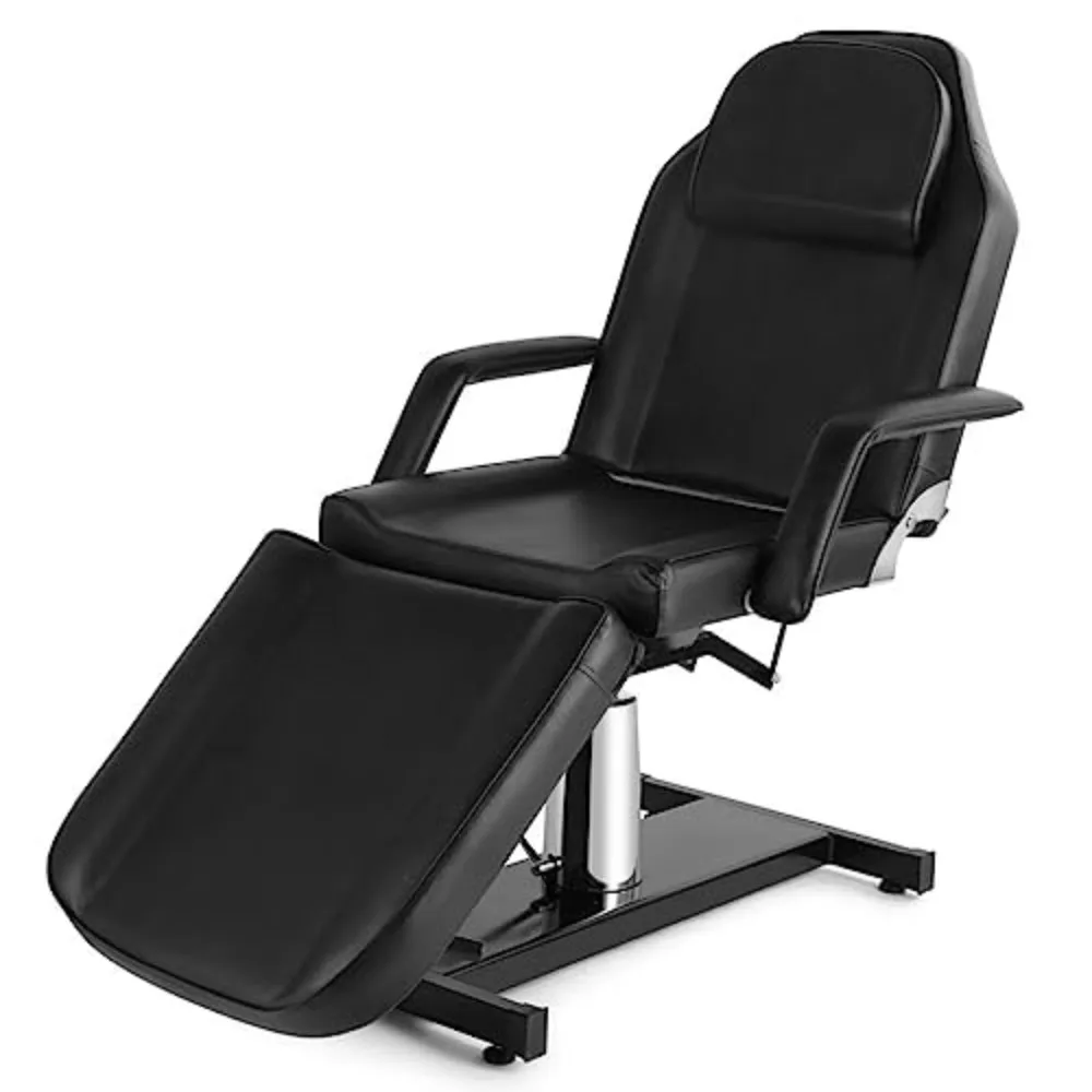 Hydraulic Facial Massage Table For Lash, Tattoo, Spa & Beauty Salon | Hydraulic Height Adjustment Provides Stable