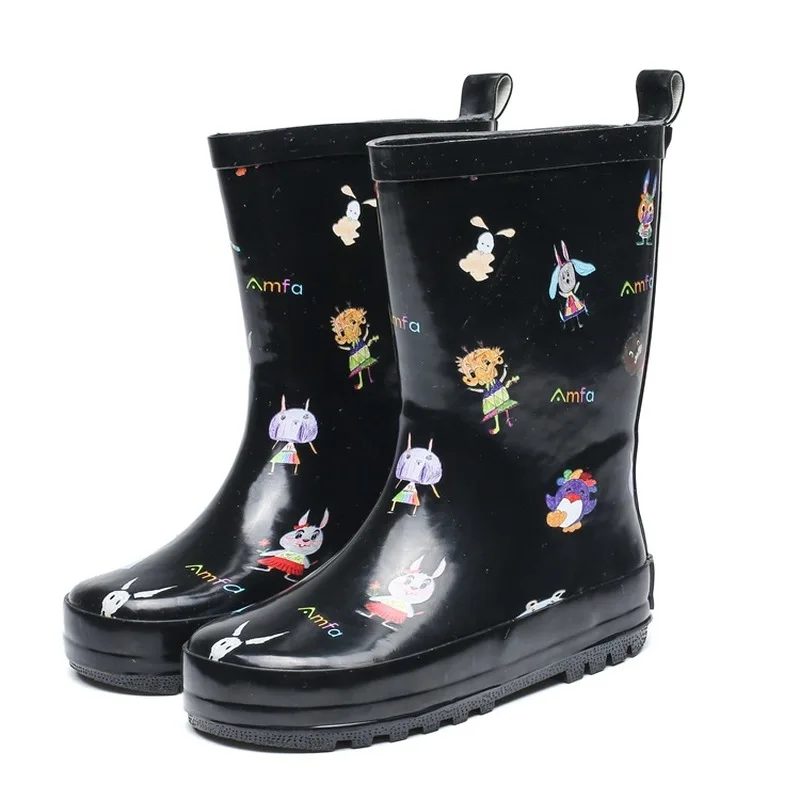 Children Rain Boots Soft Waterproof Outdoor PVC Rubber Boots Baby Boy Girl Toddler Ankle Water Boots Kids Shoes Non-slip SYC001