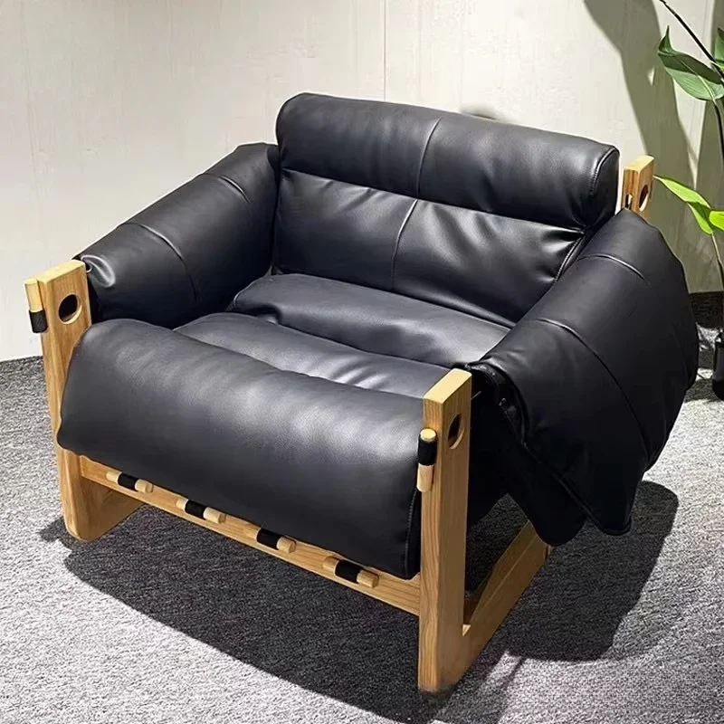 

For Home Vintage Furniture Walnut Grey Lounge Chair