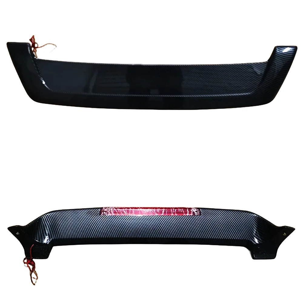 For 2007-2017 Suzuki Jimny Car Rear Trunk Roof Lid Boot With Lamp Spoiler Wings Black Carbon Exterior Tuning Accessories Parts