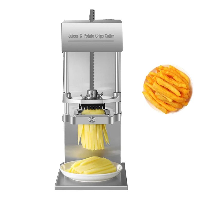 

Commercial Automatic Carrot French Fry Cutter Machine Fruit Potato Cucumber Melon Cutting Strips Machine