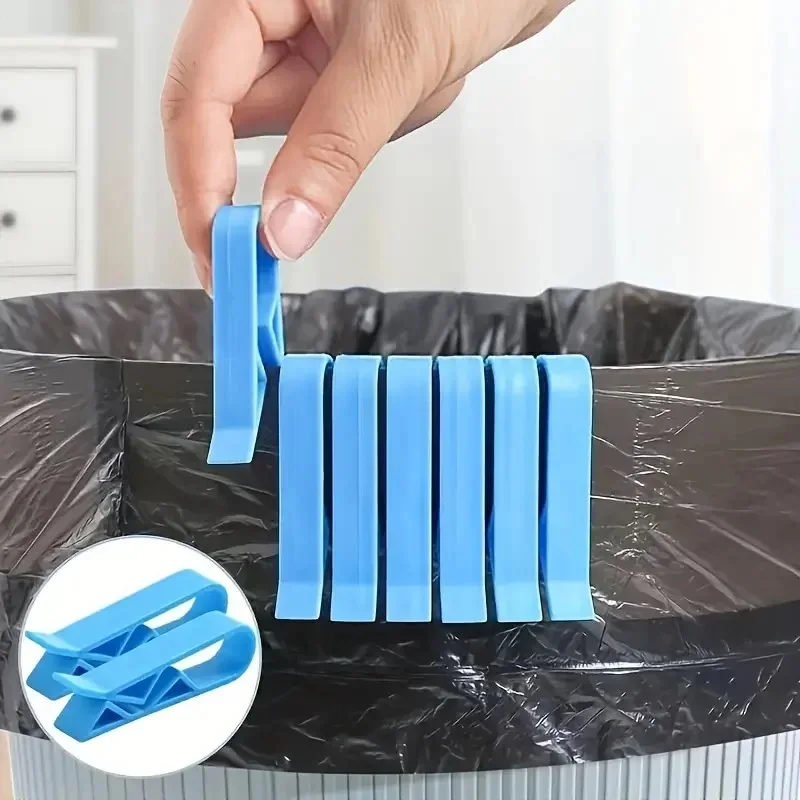 5/10/20Pcs Waste Basket Can Fixation Clip Kitchen Bathroom Organizer Household Storage Clamp Clip Garbage Bin Clip Sealing Tools