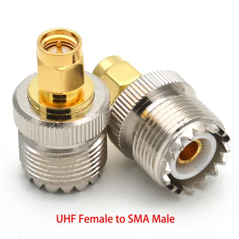 1 st SMA honkontakt till UHF PL 259 hane PL259 SO239 RF-adapter koaxial koaxialkontakt rak koppar 12 best sales pl 259 - №1