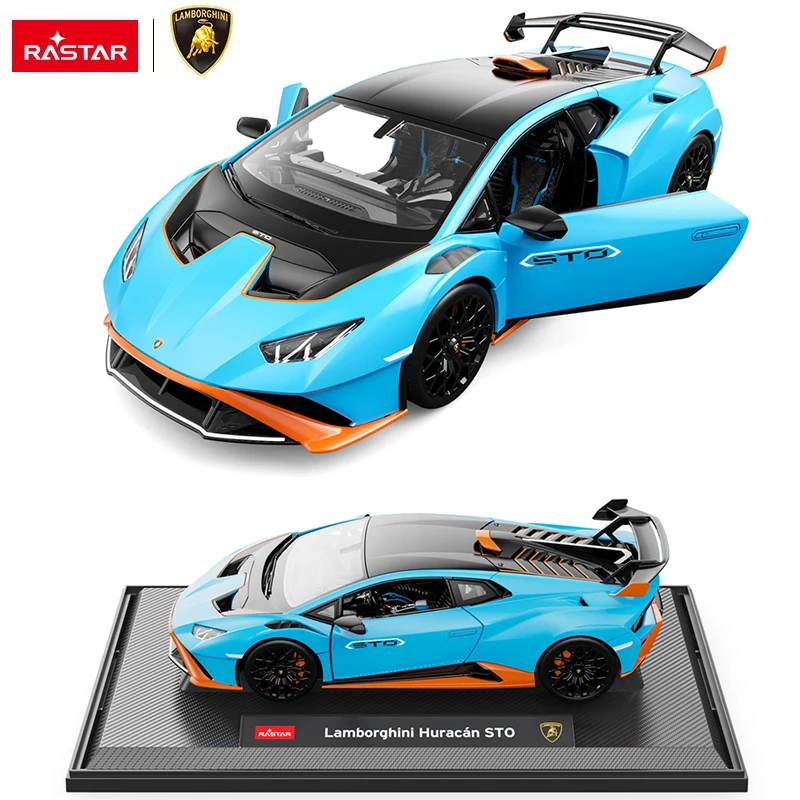 

RASTAR 1/18 Lamborghini Huracan STO Supercar Alloy Diecast Car Model Toy Die Cast Model Car Collection Gifts For Adults Children