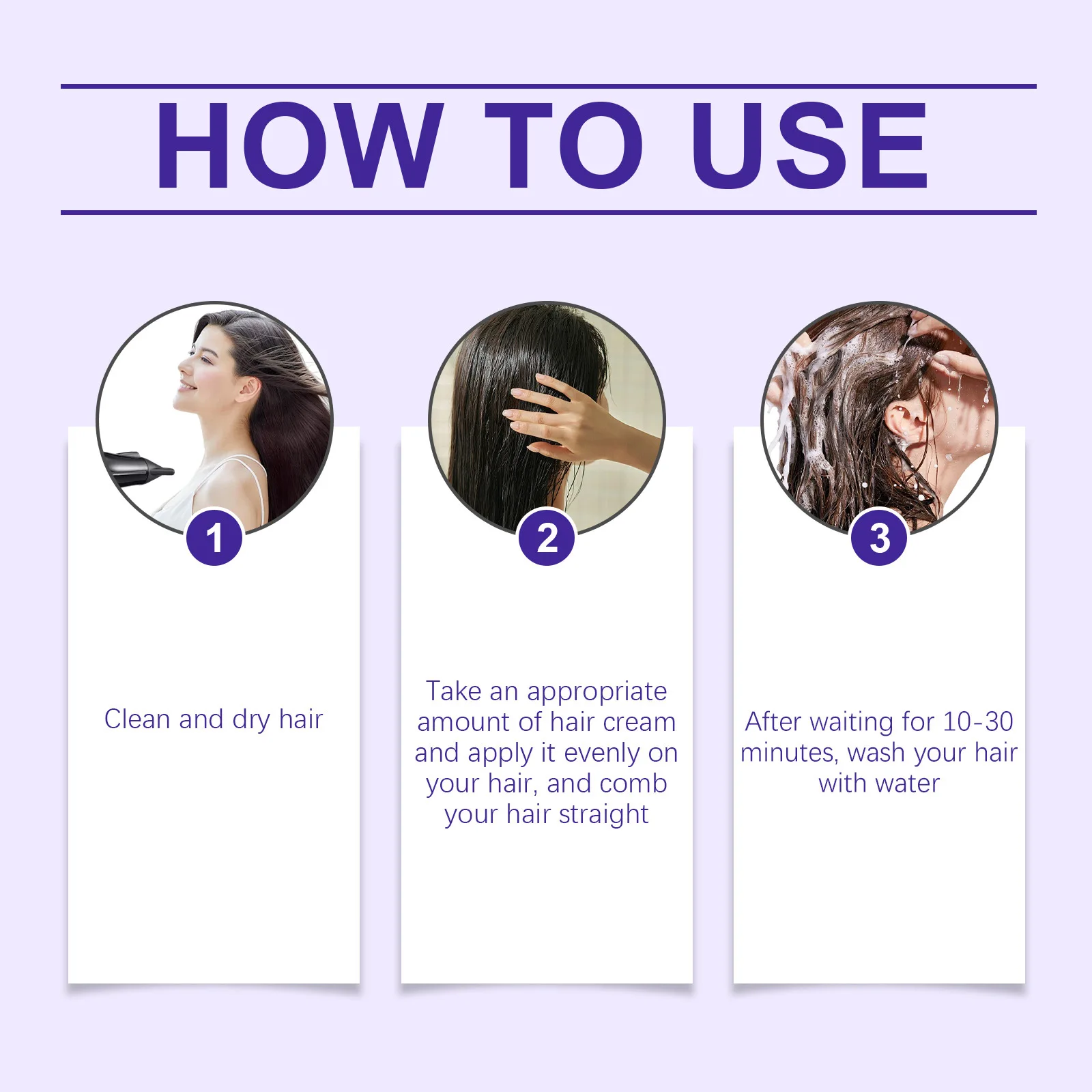 Protein Straightening Cream Keratin Nourishing Softening Shiny Silky Smoothing Frizz Curls Naturally Damaging Repair Hair Mask