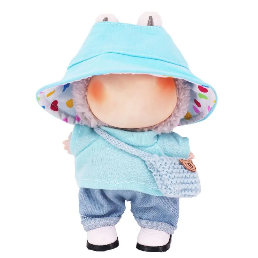 Fashion For 17CM Labubu Doll Hat Replacement DIY For Labubu Hat Handmade 10CM Cotton Doll Doll Accessories Cotton Doll