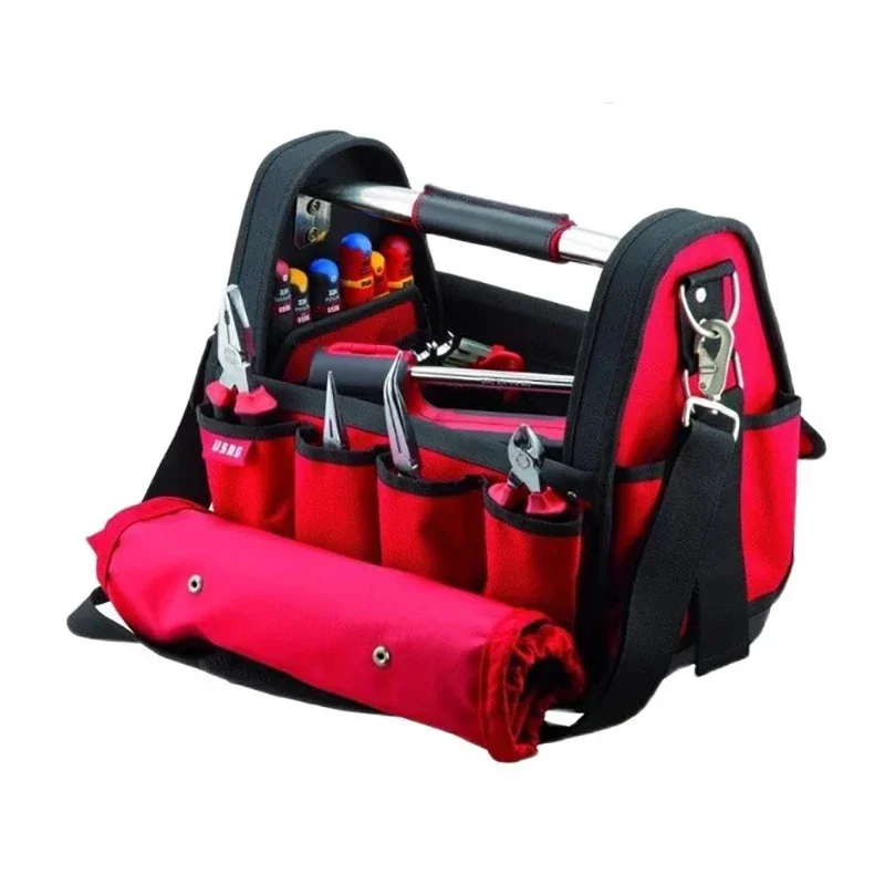 EASEMAN Handheld Toolkit Multifunctional Maintenance Electrician Kit Enlarged and Thickened Durable Canvas One Shoulder Toolkit