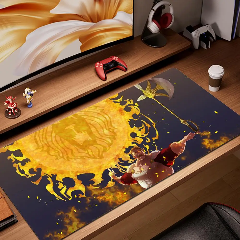 

Escanor Seven Deadly Sins Mouse Pad Tablet mouse Pad Laptop xl desktop mouse pad cute HD Rainbow Gaming keyboard pad csgo Player