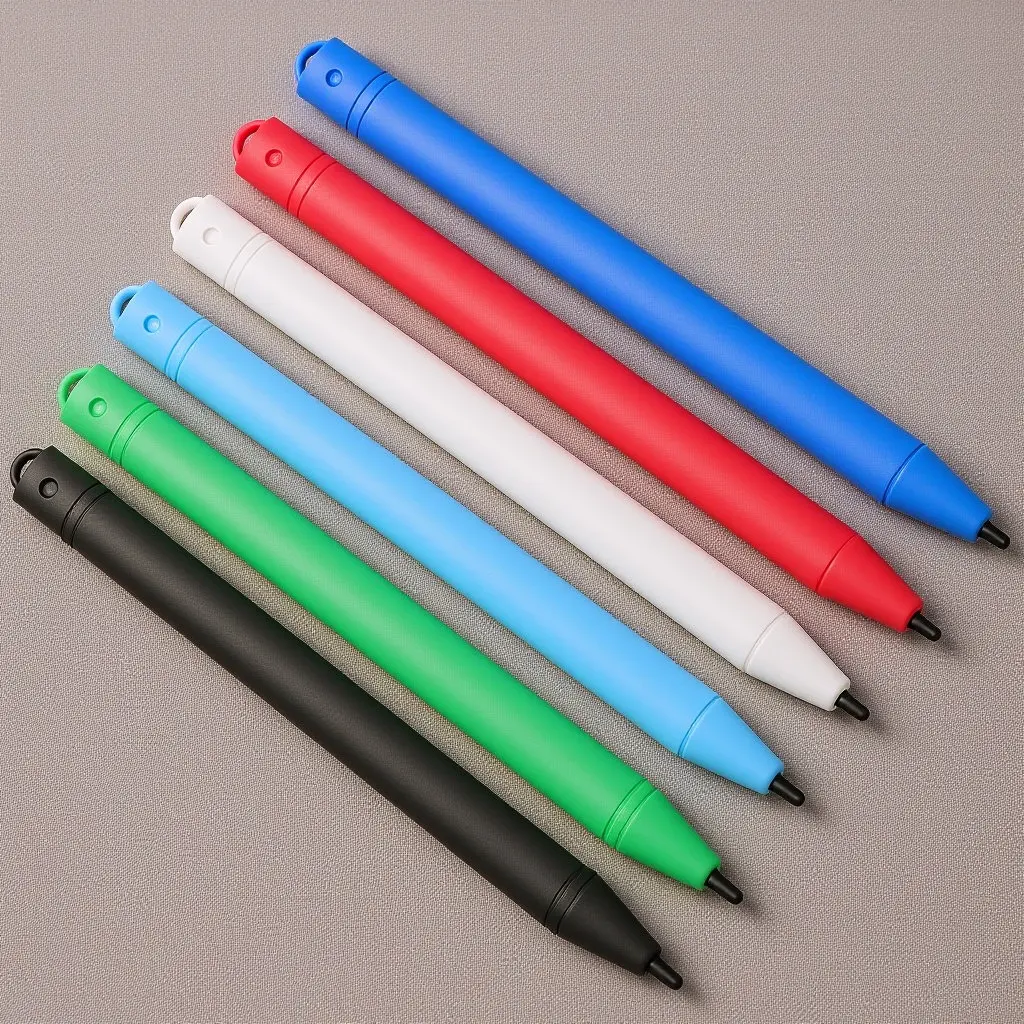 

6Pcs LCD Handwriting Board Pens Premium Plastic Smooth Edges Kids Drawing Board Pen Colorful Baby Painting Pen Doodling