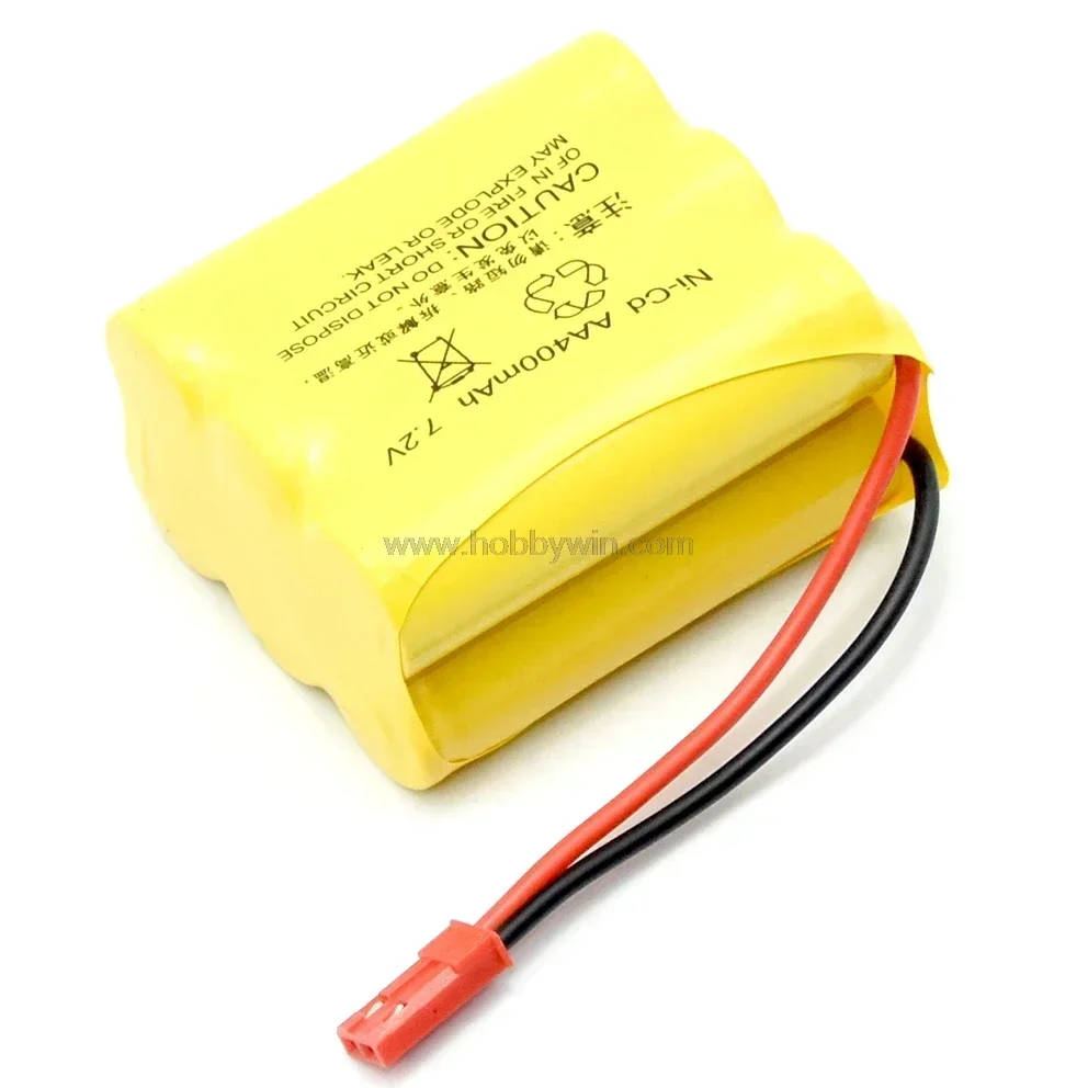 Spina JST per batteria NiCD da 7,2 V 400 mAh per modello RC Buggy Car Truck Speed Boat Nave aereo