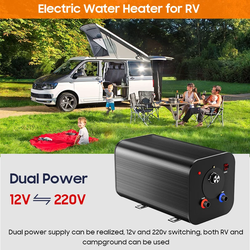 DC 12V 220V 10L 15L 20L 30L Car Camper Tank Storage Electric Hot Water Heater Boiler For RV Caravan Boat Shower