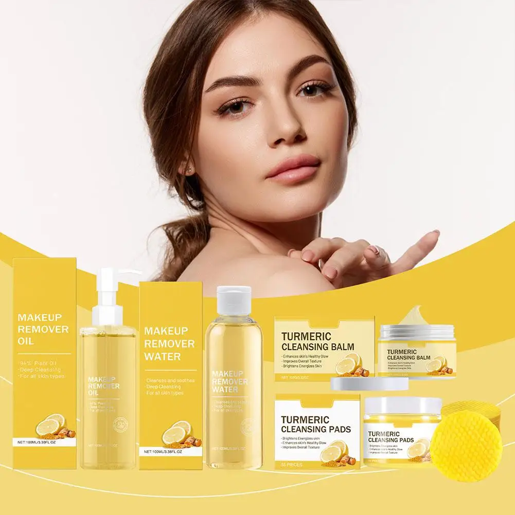 Ginger Lemon Makeup Remover Kurkumowe płatki oczyszczające Ginger Lemon Odświeżające, ciasne urządzenie do demakijażu i czyste, delikatne, nie Z6E4