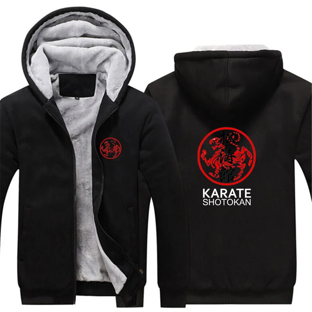 

Shotokan Karate 2024 Men's New Winter Jacket Thicken Zipper Hooded Jackets Sweatshirts Outwear Warmer Coat Casual Tops Clothing