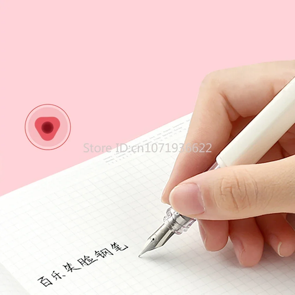 PILOT KaKuno Smile Face Fountain Pen FKA-1SR Replaceable Ink Bag Writing Smooth Stationery School Supplies Office Gift Box image 5