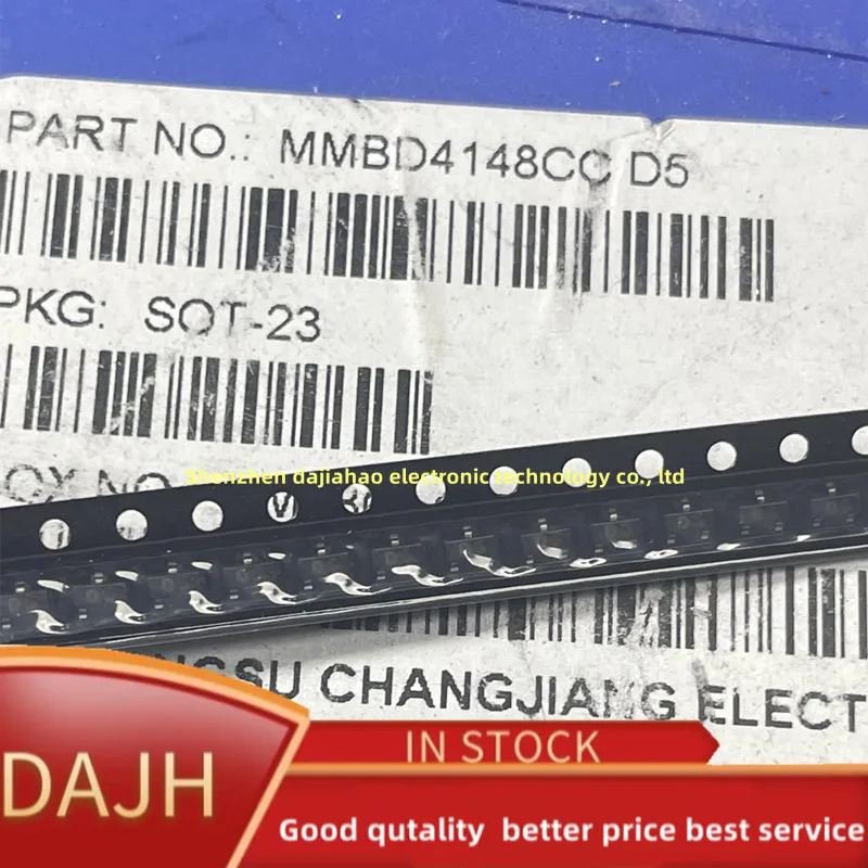 50pcs/lot mmbd4148cc d5  Mm4148ca/cc/sesot-23 screen printed D6/D5/D4 SMD switching diode IC chips