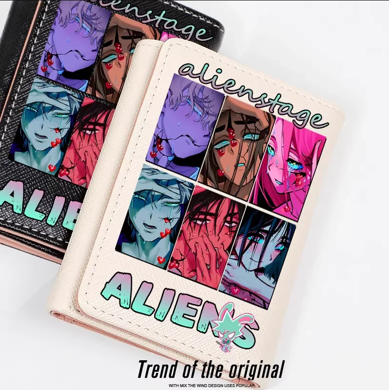 

Аниме Alien Stage Ivan Luka Студенческий тройной складной держатель для карт Девушка ID Сумка Держатель для карт Портмоне Женские кошельки Мультяшный подарок