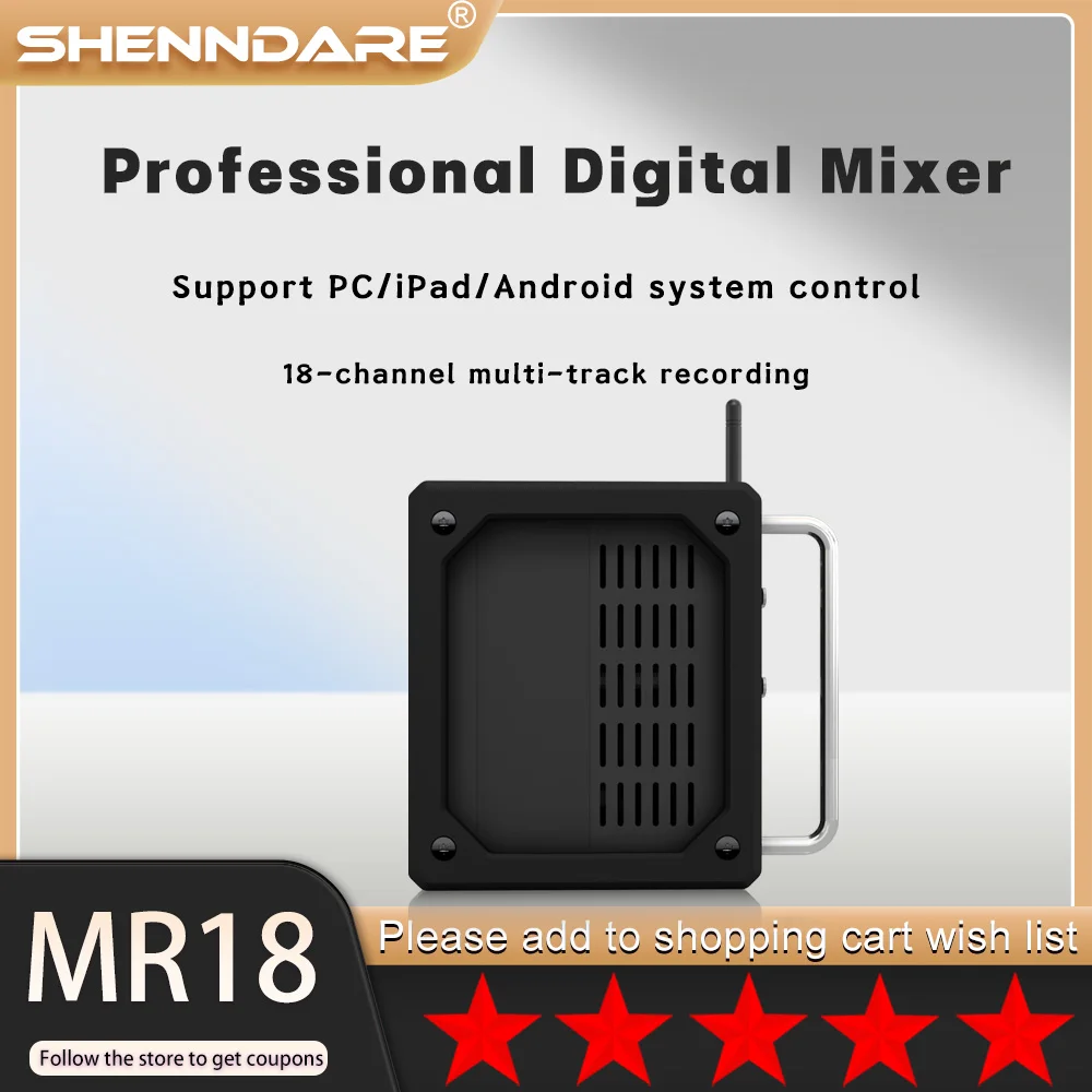 Imagem -03 - Mixer Digital de Rack Profissional Console de dj de 18 Canais Gravação de Estúdio Multipista Barra de Mesa de Som dj Mixer de Desempenho de Palco Wifi Usb pc App Controle de Software Air1: 1mr18xr18