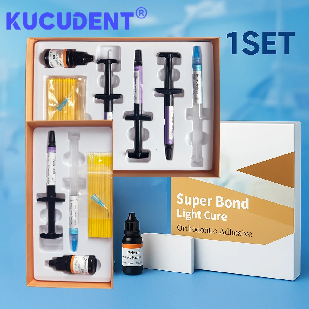

Dental Orthodontic Adhesive Kit Light Cure Bonding Glue for Direct Bonding System Dentist-Approved Fast Curing BPA-Free