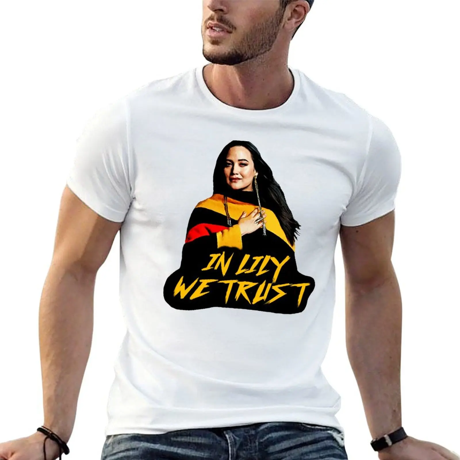 

In Lily We Trust T-Shirt man t shirt cotton high quality t shirt man luxury t shirts for man graphic funny T-shirt