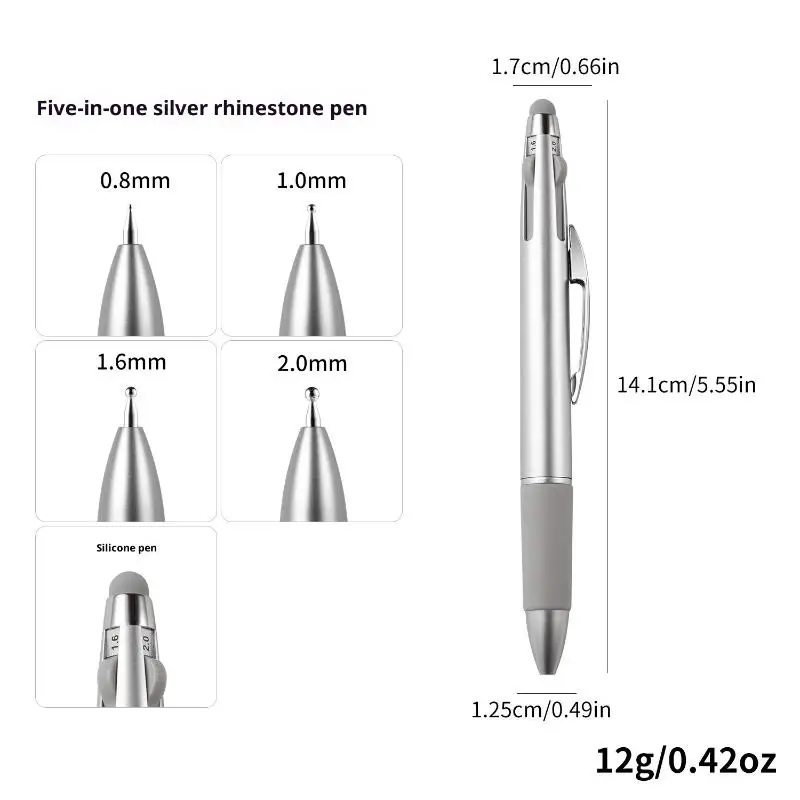 4in1ネイルドットペン ネイルアートドットツール ボールペンデザイン ネイルアートチップ ドットペイント マニキュアキット