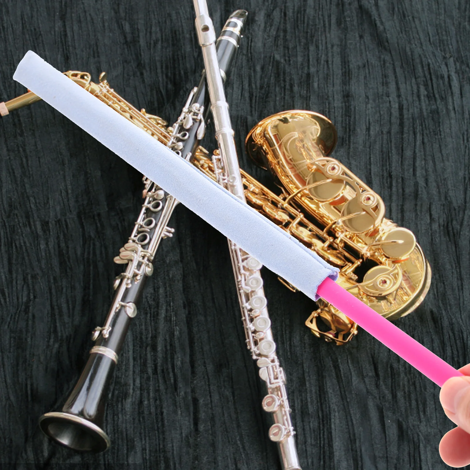 

Flute Cleaning Durable Flute Cleaning Accessories Tools Supply Clarinet Accessories Tuner Rod Brush Easy Use Practical