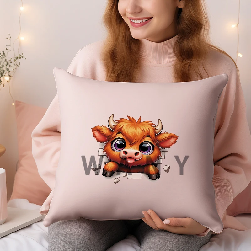 Cartoon Cute Cow Baby Iron on Transfers Dtf Transfers Ready to Press Patches for children Clothes Heat transfer stickers
