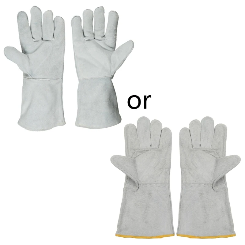 

Tear-resistant Welding Gloves Breathable Cotton Lining Comfortable Gloves Natural Cowhide Leather Wear Resistance