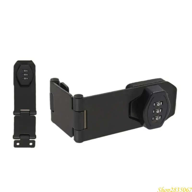 

Secure Your Closet Without Key Combination Lock Featuring Twist Knob Hasp Latches Convenient Accessory for Cabinets 831F