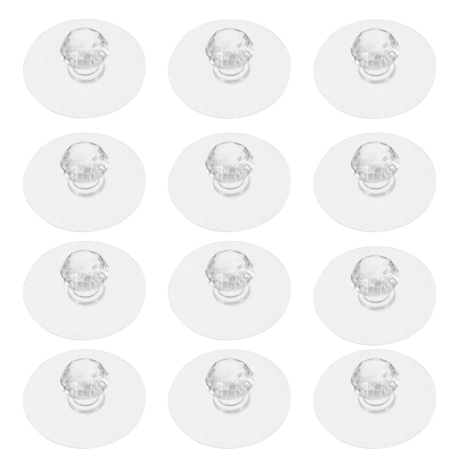 

30Pcs Punch-Free Sticky Cabinet Knobs Adhesive Drawer Handles Self Stick Dresser Handles for Kitchen Furniture Decoration