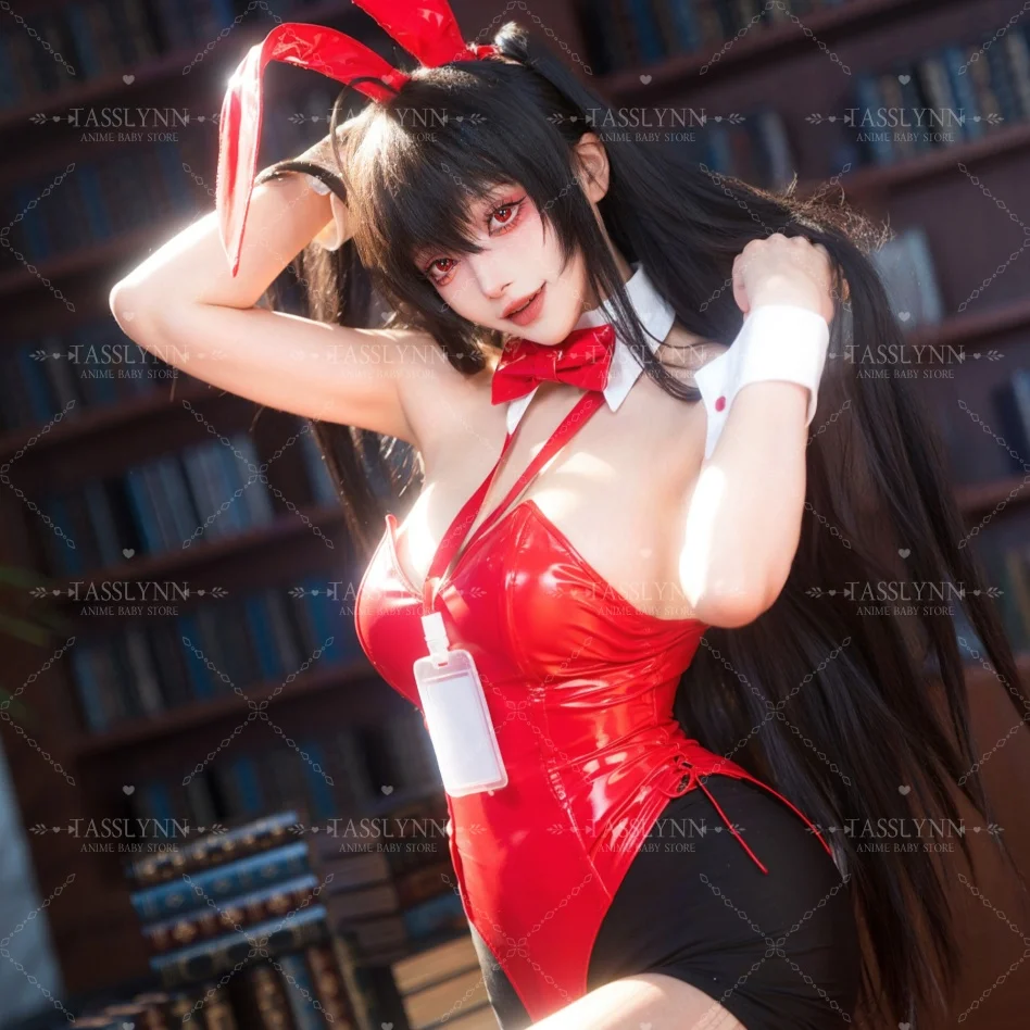 

Game Azur Lane Taihou Cosplay Costume L2D IJN Taihou Bunny Girl Cosplay Red Taihou Bunny Suit Halloween Costume for Women