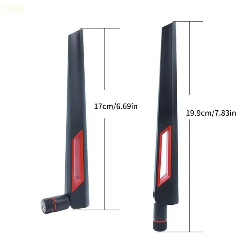 Y2GD 3/4pcs High Router Antena SMA 10dBi Antarmuka Pita Ganda Antena Nirkabel LAN Antena WiFi Router Adapter