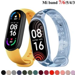 Strap for Xiaomi Mi Band 6 7 bracelet Sport silicone watch wristband Miband band6 band4 wriststrap For Xiaomi mi band 3 4 5 6 7