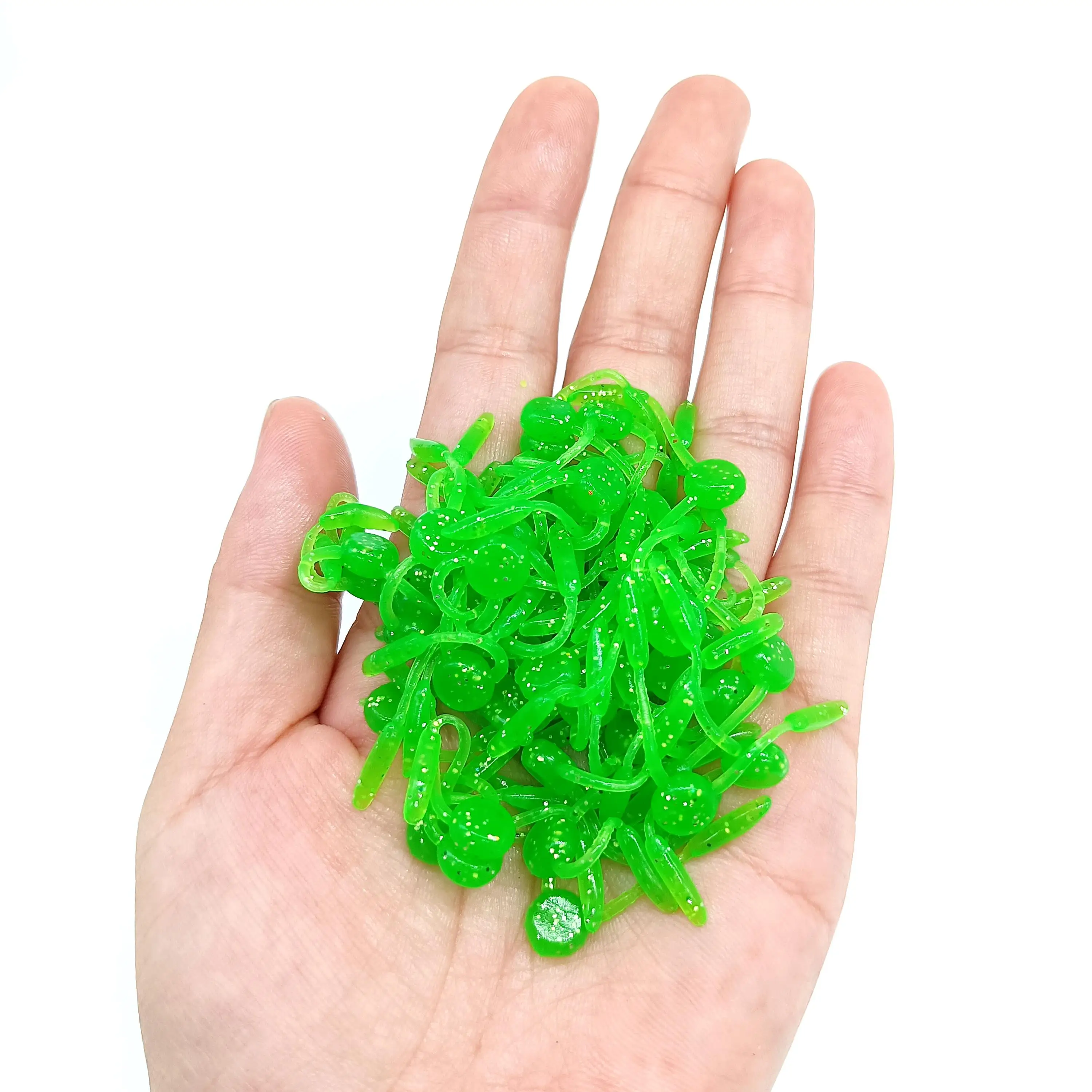 DUODUOYU 10PCS TPE Mini Soft Fishing Lure 0.28g/35mm Floating Artificial Bait Carp Bass Silicone Swimbait Fishing Tackle