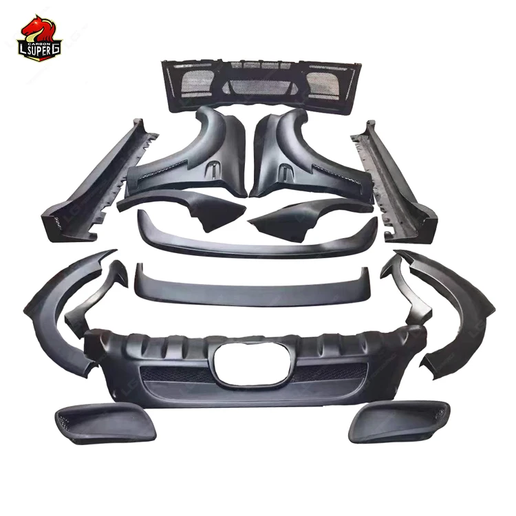 H Style body kit For BMW X6 Series E71 body kit with front bumper rear bumper side skirts fender