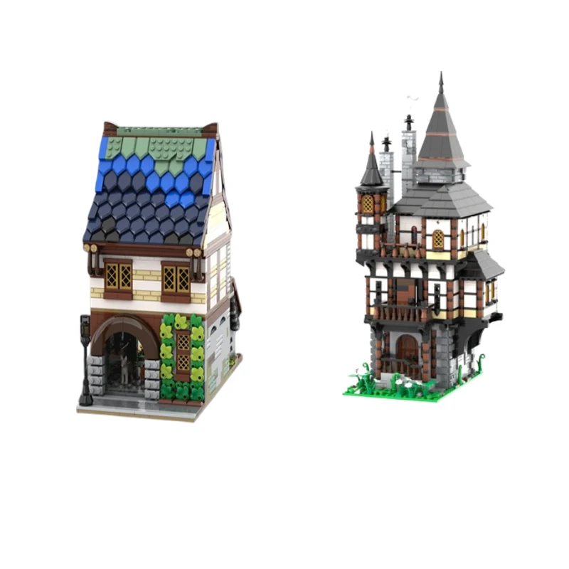 

32 Spot MOC -83398 106058 109653 Urban Street View Architecture Small Particle Assembly Building Blocks Puzzle Toy Model Gift Se