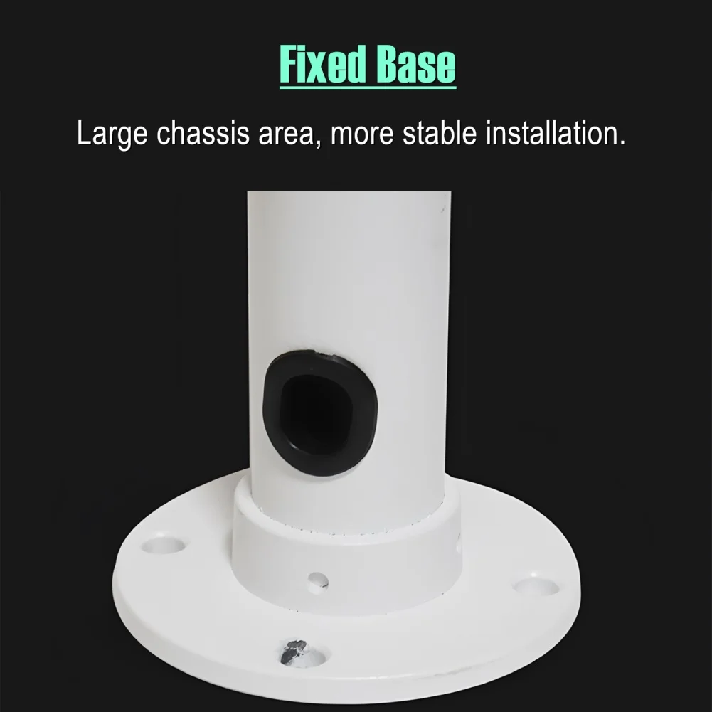 Heavy Duty U Shaped Aluminum Mount for Outdoor Security Cameras with Full Rotation Capability and Weather Resistant Finish